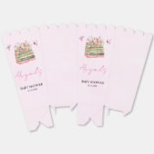 水彩新しいチャプター始まるベビーガールシャワー フェイバーボックス (見開き)