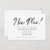 水彩新しいプラン変更プランのカード ノートカード (正面/裏面)