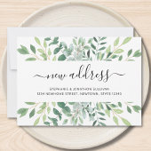 水彩新しい住所の移動 案内状