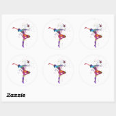 水彩新体操 ラウンドシール (シート)