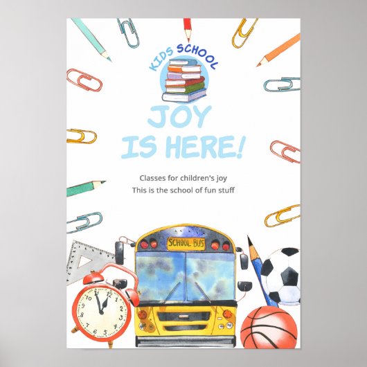 水彩新学期ポスター ポスター (正面)