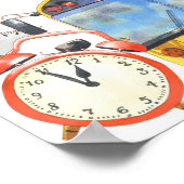 水彩新学期ポスター ポスター (角)