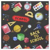 水彩新学期要素テーマパターン ファブリック (クローズアップ)