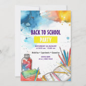 水彩新学期 招待状 (正面)