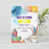 水彩新学期 招待状 (スタンド正面)