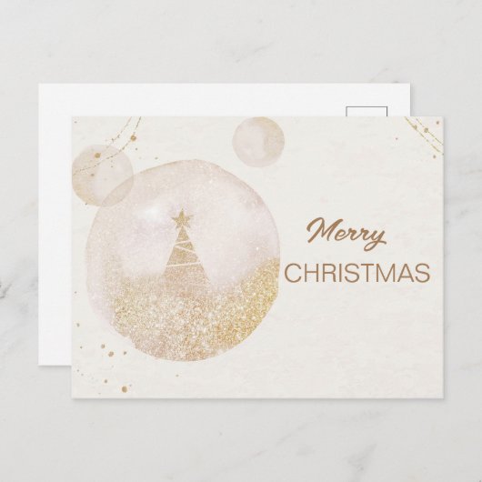 水彩新年パステルエレガンス シーズンポストカード (正面/裏面)