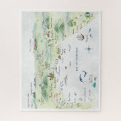 水彩旅行はがき |プエルト・バラルタ ジグソーパズル (縦)