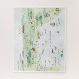 水彩旅行はがき |プエルト・バラルタ ジグソーパズル