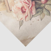 水彩旅行レトロカメラ古い写真バラ 薄葉紙 (詳細)