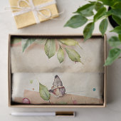 水彩旅行レトロカメラ古い写真バラ 薄葉紙 (ギフト)