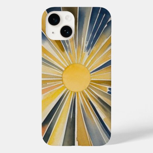 水彩日が差すことフレア Case-Mate iPhoneケース (裏面)