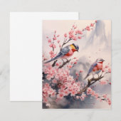 水彩日本の背景 ノートカード (正面/裏面)