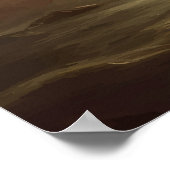 水彩旧海賊船壁画 ポスター (角)