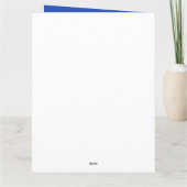 水彩明るい夏の花誕生日 カード (裏面)