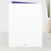 水彩明るい夏の花誕生日 カード (裏面)