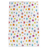 水彩星包み紙 ミディアムペーパーバッグ (裏面)