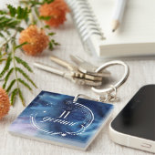 水彩星占い – ジェミニ キーホルダー (正面右)