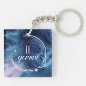 水彩星占い – ジェミニ キーホルダー (裏面)