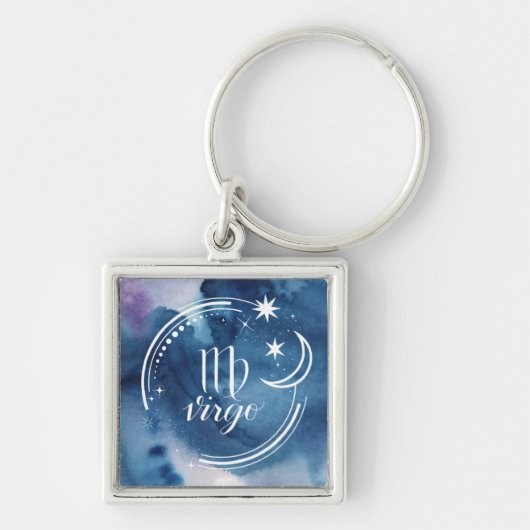 水彩星占い – 《星座》乙女座 キーホルダー (正面)