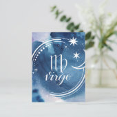 水彩星占い – 《星座》乙女座 ポストカード (スタンド正面)
