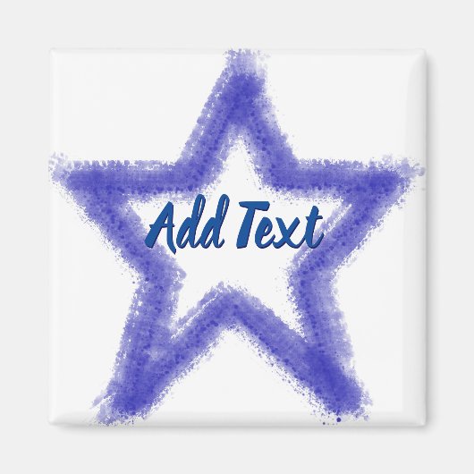 水彩星形 マグネット (正面)