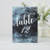 水彩星空桌牌座位安排 招待状 (スタンド正面)