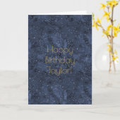 水彩星空 カード (黄色い花)