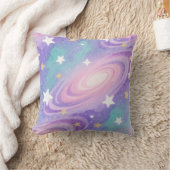 水彩星雲の渦巻き模様デザイン クッション (ブランケット)