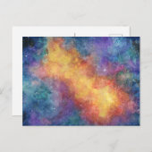 水彩星雲はがき ポストカード (正面/裏面)