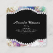 水彩星雲マンダラモダンヨガ スクエア名刺 (裏面)