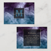 水彩星雲抽象デザイン 名刺 (正面/裏面)