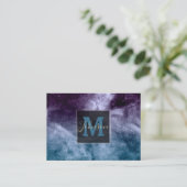 水彩星雲抽象デザイン 名刺 (スタンド正面)