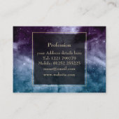 水彩星雲抽象デザイン 名刺 (裏面)