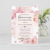 水彩春さくらんぼフラムスキンセアニェラ 招待状 (スタンド正面)