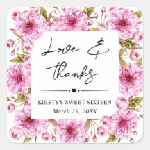 水彩春さくらんぼブロッサムSweet sixteen