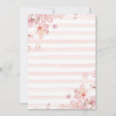 水彩春さくらんぼ花Sweet sixteen 招待状 (裏面)