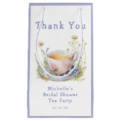 水彩春のブライダルシャワー・ティーパーティー スモールペーパーバッグ (正面)