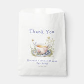 水彩春のブライダルシャワー・ティーパーティー フェイバーバッグ (正面)