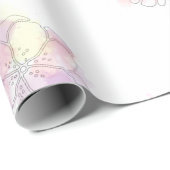 水彩春の花のラッピングペーパー - エレガント ラッピングペーパー (ロールコーナー)