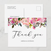 水彩春の花の感謝のポストカード ポストカード (正面/裏面)