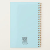 水彩春の花バイブルパーソナライズされた節 プランナー手帳 (裏面)