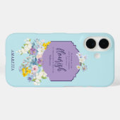 水彩春の花バイブルパーソナライズされた節 Case-Mate iPhoneケース (裏面 (横))