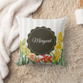 水彩春の花フローライラストレーション クッション (ブランケット)