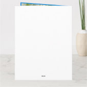 水彩春の花リース母の日 カード (裏面)