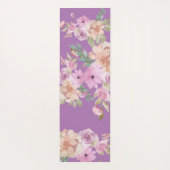 水彩春の花模様モノグラム ヨガマット (裏面)