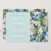 水彩春の花鳥模様 (正面/裏面)