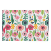 水彩春の花 エレガント 枕カバー (裏面)