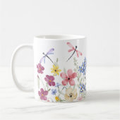 水彩春の花 コーヒーマグカップ (左)