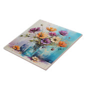 水彩春の花 タイル (側面)