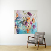 水彩春の花 タペストリー (インサイチュ(横))